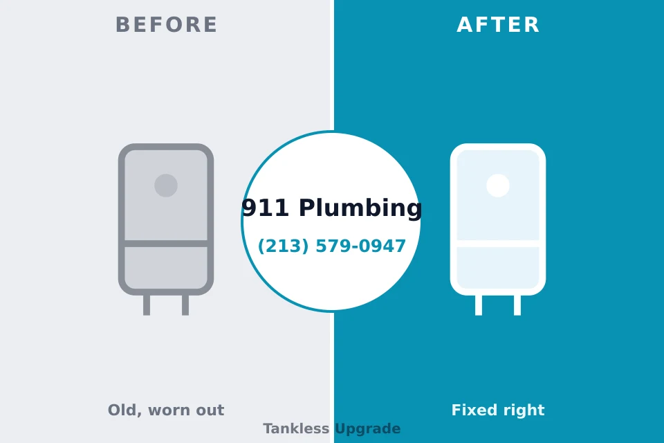 Before and after: plumbing repair Dickson City, PA